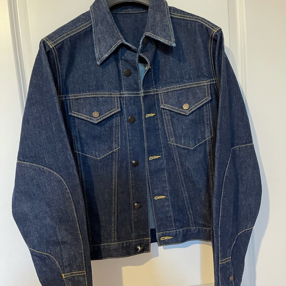CALVIN KLEIN DENIM JACKET WITH BROOKE SHIELDS PATCHWORK